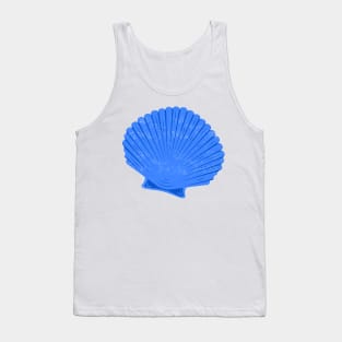 Blue clam shell Tank Top